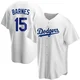 Austin Barnes ＃15 Los Angeles Dodgers Replica Youth White Home Jersey