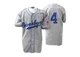 Babe Herman ＃4 Los Angeles Dodgers Authentic Men's Grey 1945 Throwback Jersey