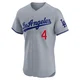 Babe Herman ＃4 Los Angeles Dodgers Elite Men's Gray Road Jersey