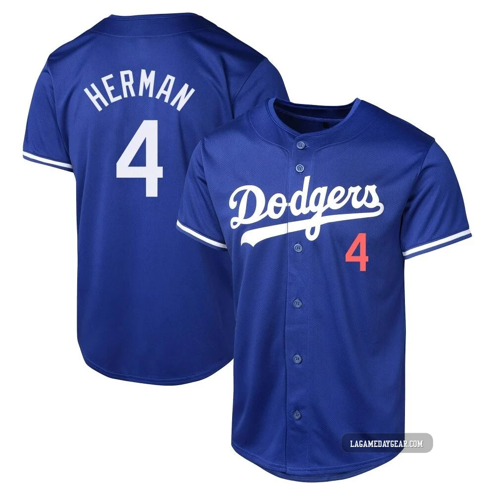 Babe Herman ＃4 Los Angeles Dodgers Limited Men's Royal Alternate Jersey