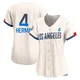 Babe Herman ＃4 Los Angeles Dodgers Limited Women's Cream 2024 City Connect Jersey