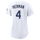 Babe Herman ＃4 Los Angeles Dodgers Limited Women's Gold White 2026 Collection Stadium Jersey