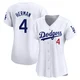 Babe Herman ＃4 Los Angeles Dodgers Limited Women's White Home Jersey