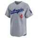 Babe Herman ＃4 Los Angeles Dodgers Limited Youth Gray Away Jersey