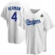Babe Herman ＃4 Los Angeles Dodgers Replica Men's White Home 2024 World Series Jersey