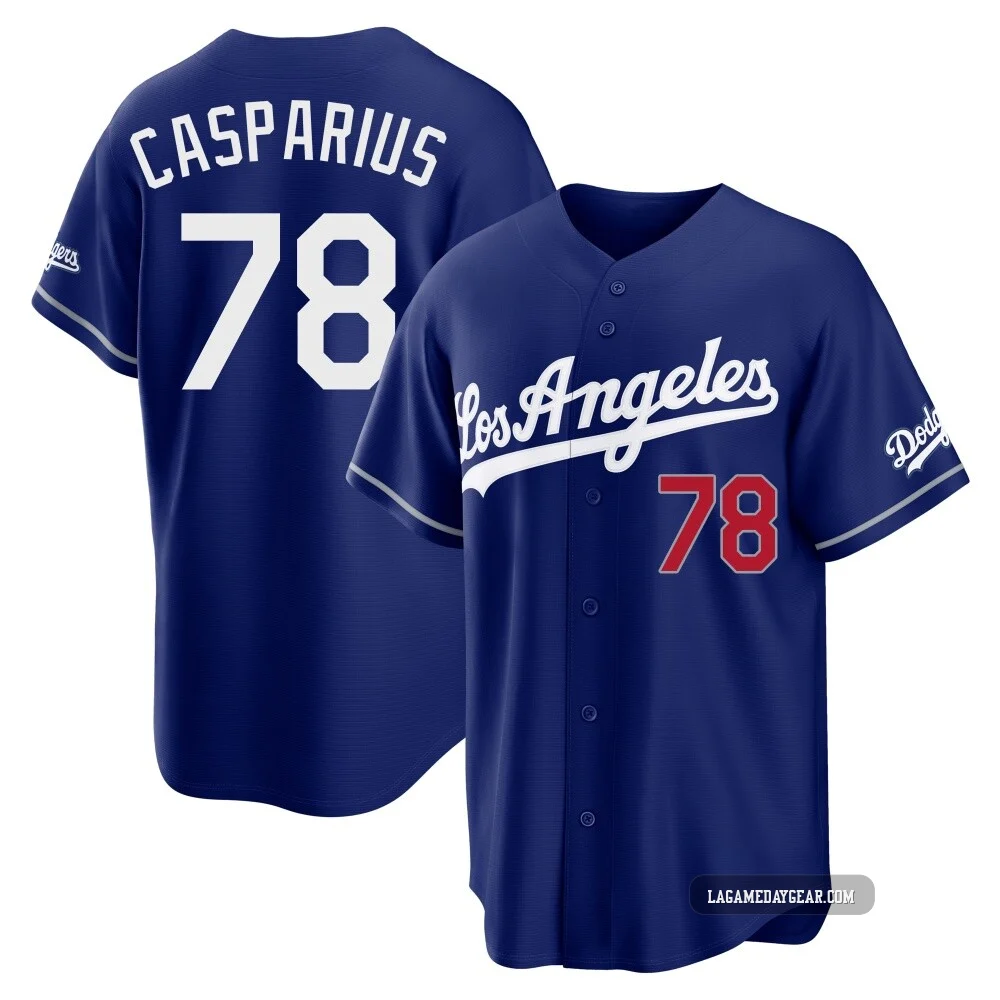 Ben Casparius ＃78 Los Angeles Dodgers Limited Men's Royal Alternate Stadium Jersey