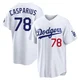 Ben Casparius ＃78 Los Angeles Dodgers Limited Men's White Home Stadium Jersey