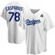Ben Casparius ＃78 Los Angeles Dodgers Replica Men's White Home 2024 World Series Jersey