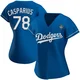 Ben Casparius ＃78 Los Angeles Dodgers Replica Women's Royal Alternate 2024 World Series Jersey