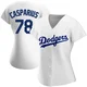 Ben Casparius ＃78 Los Angeles Dodgers Replica Women's White Home Jersey