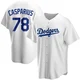 Ben Casparius ＃78 Los Angeles Dodgers Replica Youth White Home Jersey
