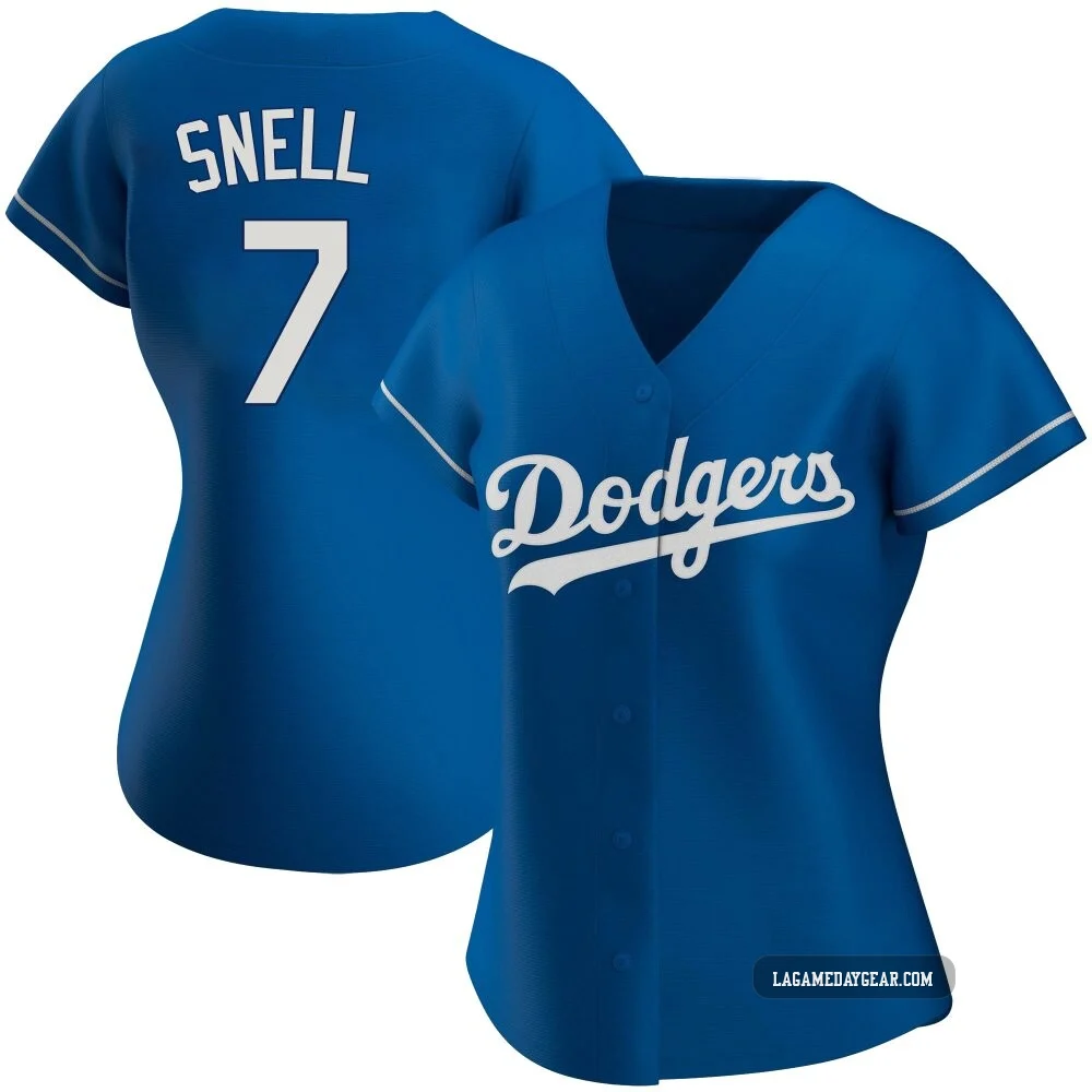 Blake Snell ＃7 Los Angeles Dodgers Authentic Women's Royal Alternate Jersey