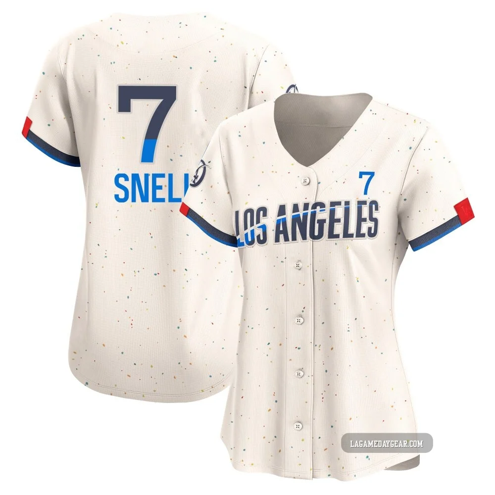 Blake Snell ＃7 Los Angeles Dodgers Limited Women's Cream 2024 City Connect Jersey