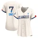 Blake Snell ＃7 Los Angeles Dodgers Limited Women's Cream 2024 City Connect Jersey