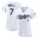 Blake Snell ＃7 Los Angeles Dodgers Limited Women's Gold White 2026 Collection Stadium Jersey