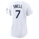 Blake Snell ＃7 Los Angeles Dodgers Limited Women's Gold White 2026 Collection Stadium Jersey