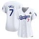 Blake Snell ＃7 Los Angeles Dodgers Limited Women's White Home 2024 World Series Jersey