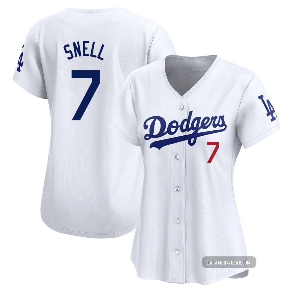 Blake Snell ＃7 Los Angeles Dodgers Limited Women's White Home Jersey