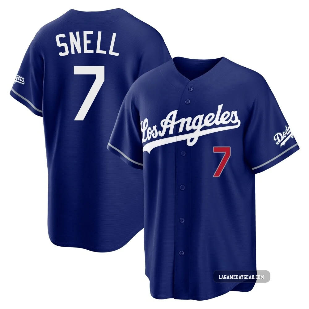 Blake Snell ＃7 Los Angeles Dodgers Limited Youth Royal Alternate Stadium Jersey