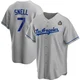 Blake Snell ＃7 Los Angeles Dodgers Replica Men's Gray Road 2024 World Series Jersey
