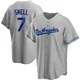 Blake Snell ＃7 Los Angeles Dodgers Replica Men's Gray Road Jersey