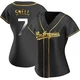 Blake Snell ＃7 Los Angeles Dodgers Replica Women's Gold Black en Alternate Jersey
