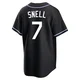 Blake Snell ＃7 Los Angeles Dodgers Replica Youth Black Fashion Out Jersey
