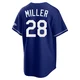 Bobby Miller ＃28 Los Angeles Dodgers Limited Men's Royal Alternate Stadium Jersey