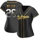 Bobby Miller ＃28 Los Angeles Dodgers Replica Women's Gold Black en Alternate Jersey