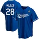 Bobby Miller ＃28 Los Angeles Dodgers Replica Youth Royal Alternate 2024 World Series Jersey