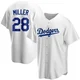 Bobby Miller ＃28 Los Angeles Dodgers Replica Youth White Home Jersey