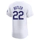 Brett Butler ＃22 Los Angeles Dodgers Elite Men's White Home Jersey