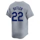 Brett Butler ＃22 Los Angeles Dodgers Limited Men's Gray Away Jersey