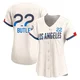 Brett Butler ＃22 Los Angeles Dodgers Limited Women's Cream 2024 City Connect Jersey