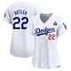 Brett Butler ＃22 Los Angeles Dodgers Limited Women's White Home 2024 World Series Jersey