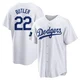 Brett Butler ＃22 Los Angeles Dodgers Replica Youth White 2024 World Tour Seoul Series Home Jersey