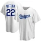 Brett Butler ＃22 Los Angeles Dodgers Replica Youth White Home Jersey