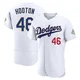 Burt Hooton ＃46 Los Angeles Dodgers Authentic Men's Gold White 2026 Collection Jersey