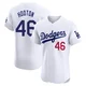 Burt Hooton ＃46 Los Angeles Dodgers Elite Men's White Home Jersey