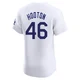 Burt Hooton ＃46 Los Angeles Dodgers Elite Men's White Home Jersey
