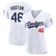 Burt Hooton ＃46 Los Angeles Dodgers Limited Women's Gold White 2026 Collection Stadium Jersey