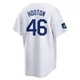 Burt Hooton ＃46 Los Angeles Dodgers Replica Youth White 2024 World Tour Seoul Series Home Jersey