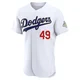 Charlie Hough ＃49 Los Angeles Dodgers Authentic Men's Gold White 2026 Collection Jersey