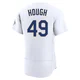 Charlie Hough ＃49 Los Angeles Dodgers Authentic Men's Gold White 2026 Collection Jersey