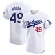 Charlie Hough ＃49 Los Angeles Dodgers Elite Men's White Home Jersey