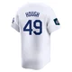 Charlie Hough ＃49 Los Angeles Dodgers Limited Men's White 2024 World Tour Seoul Series Home Jersey