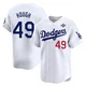 Charlie Hough ＃49 Los Angeles Dodgers Limited Men's White Home 2025 World Series Jersey