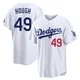 Charlie Hough ＃49 Los Angeles Dodgers Limited Men's White Home Stadium Jersey