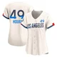 Charlie Hough ＃49 Los Angeles Dodgers Limited Women's Cream 2024 City Connect Jersey