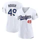 Charlie Hough ＃49 Los Angeles Dodgers Limited Women's Gold White 2026 Collection Stadium Jersey